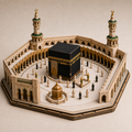 Holy Kaaba with Mataf 3D Model