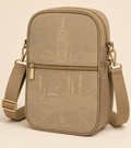 Beige Bi-Tone Crossbody Bag – Landscape Edition