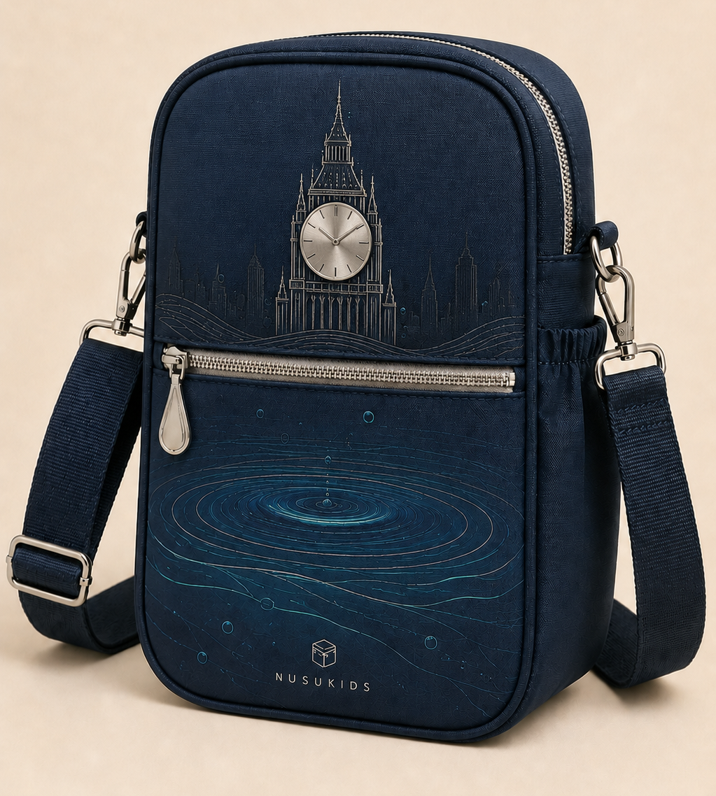Zamzam Aqua Crossbody Bag